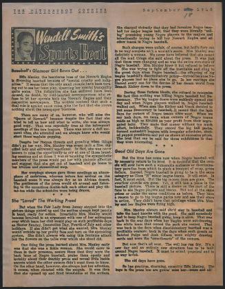 Sports Beat newspaper column, 1948 September 18