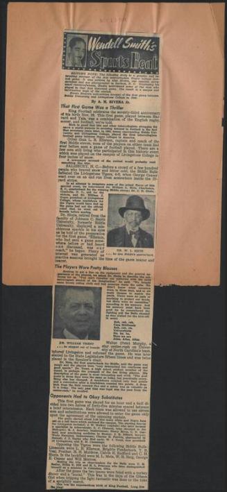 Sports Beat newspaper column, 1949 November 13