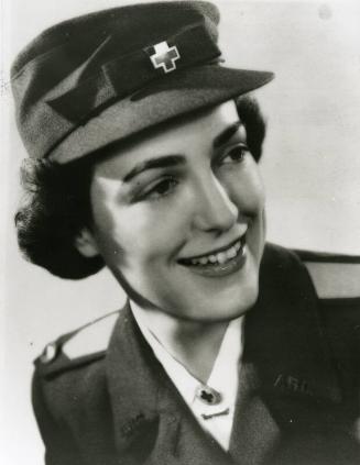 Jean Yawkey in a Red Cross Uniform photograph, 1940s