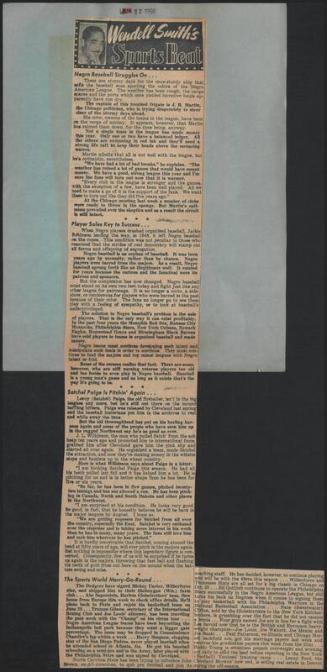 Sports Beat newspaper column, 1950 June 17