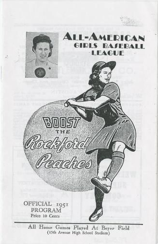 Rockford Peaches program, 1951