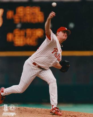 Curt Schilling Pitching photograph, 1997