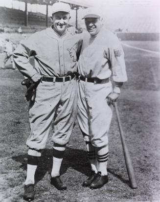 Ty Cobb and Tris Speaker photograph, 1927