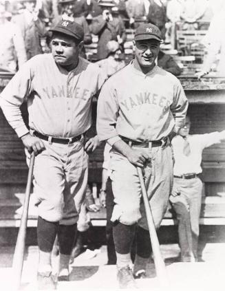 Babe Ruth and Lou Gehrig photograph, between 1927 and 1930