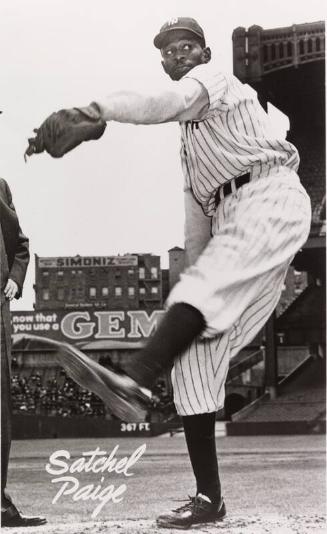 Satchel Paige Pitching photograph, 1941