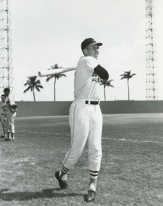 Brooks Robinson Posed Batting photograph, between 1956 and 1962