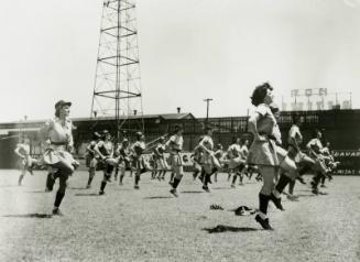All-American Girls Professional Baseball League Players Warming-Up at Spring Training photograp…