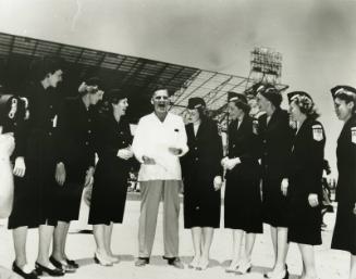 Max Carey and Chaperones at Spring Training in Havana, Cuba photograph, 1947