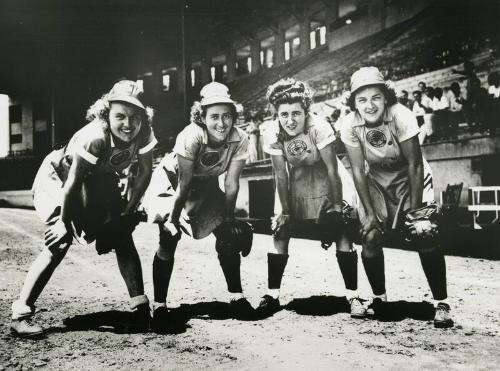 Grand Rapids Chicks Players during Spring Training in Cuba photograph, 1947