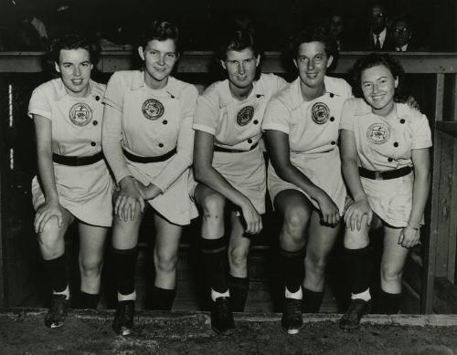 Grand Rapids Chicks Players photograph, 1947