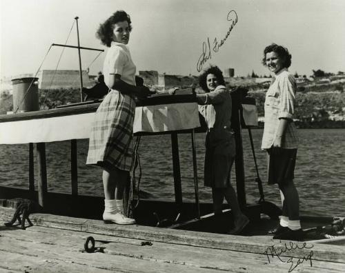 Players on a Boat photograph, 1947