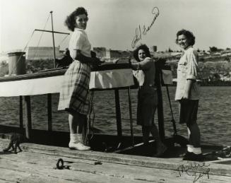 Players on a Boat photograph, 1947