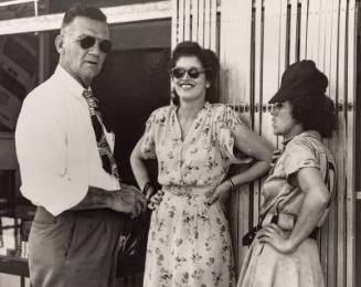 Max Carey, Dottie Hunter, and Alma Ziegler photograph, between 1944 and 1954