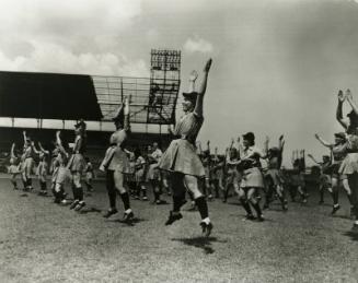 All-American Girls Professional Baseball League Players Doing Jumping Jacks at Spring Training …