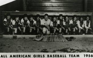 All-American Girls Barnstorming Team photograph, 1956