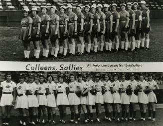 Chicago Colleens and Springfield Sallies Teams photograph, 1949