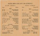 South Bend Blue Sox schedule, 1954