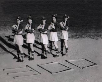 Fort Wayne Daisies .300 Hitters photograph, 1953