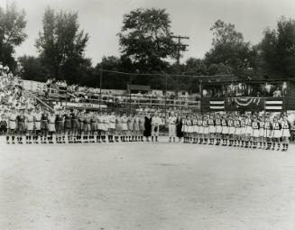 Teams of the All-American Girls Professional Baseball League photograph, undated