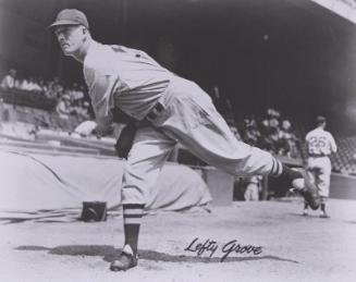 Lefty Grove Pitching photograph, between 1936 and 1941