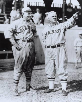 John McGraw and Rogers Hornsby photograph