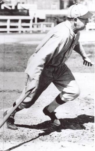 Eddie Collins Beginning to Run to First Base photograph, probably 1927