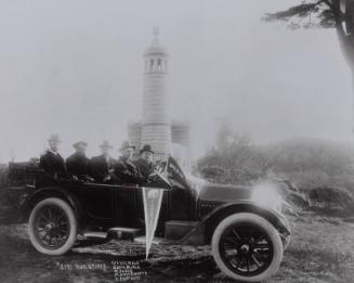 Connie Mack and Group in a Car photograph, 1913 November 5