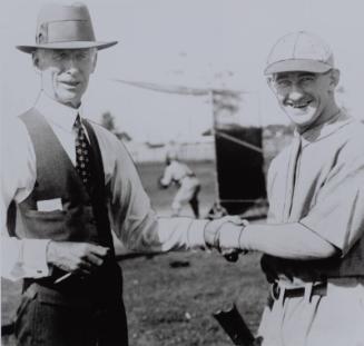 Connie Mack and Mickey Cochrane photograph, between 1928 and 1933