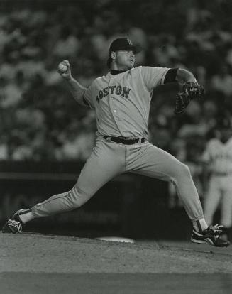 Roger Clemens Pitching photograph, between 1984 and 1996