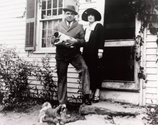 Babe and Helen Ruth with Dogs photograph, undated