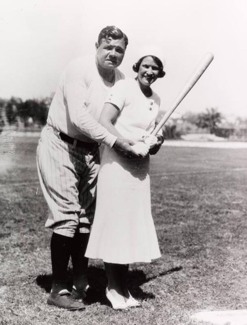 Babe and Claire Ruth at Spring Training photograph, 1932