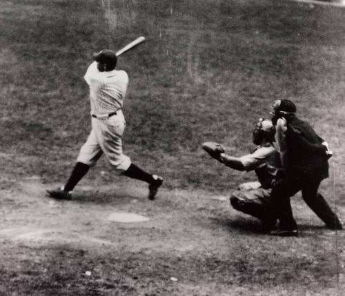 Babe Ruth Batting photograph, between 1920 and 1934