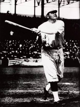 Babe Ruth Batting photograph, 1921