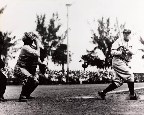 Babe Ruth Batting photograph, between 1920 and 1934