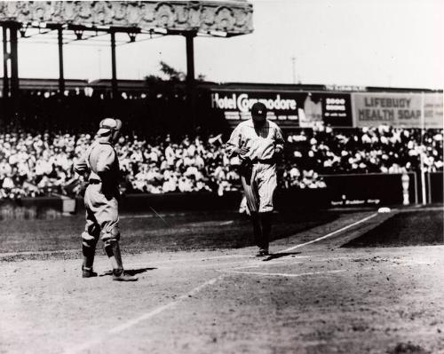 Babe Ruth Scoring photograph, between 1920 and 1934