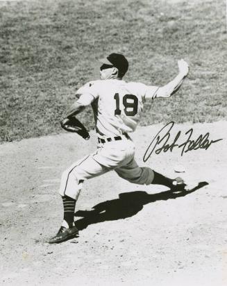 Bob Feller Pitching photograph, between 1947 and 1949