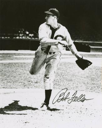 Bob Feller Pitching photograph, 1936