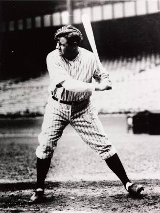 Babe Ruth Batting photograph, between 1920 and 1934