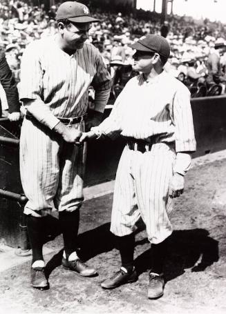 Babe Ruth and Miller Huggins photograph, between 1920 and 1929