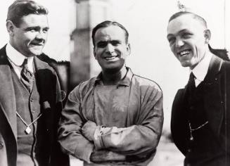 Babe Ruth, Douglas Fairbanks Sr., and Buck Weaver photograph, undated