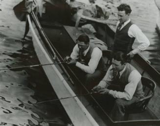 Jimmie Foxx Fishing with Friends photograph, undated