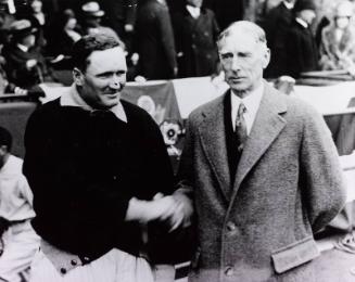 Walter Johnson and Connie Mack photograph, undated