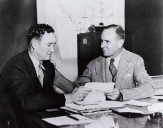 Walter Johnson and Unidentified Man photograph, undated