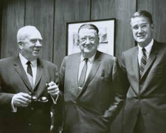 Walter O'Malley, Peter O'Malley and Warren Giles photograph, 1967
