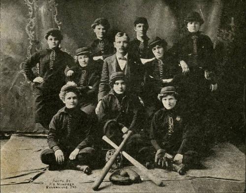 Chicago Stars Ladies' Baseball Team photograph, undated