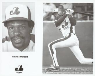 Andre Dawson batting photograph , 1980-1986