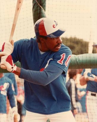 Andre Dawson batting photograph , 1976-1986
