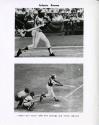 Hank Aaron hitting 701st and 702nd home runs photographs, 1973 July 31 and August 16