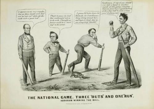 The National Game lithograph, 1860
