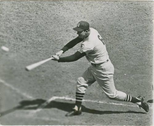Stan Musial 3000 Hit photograph, 1958 May 13